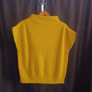 Rory Turtleneck Cap Sleeve Sweater Size M